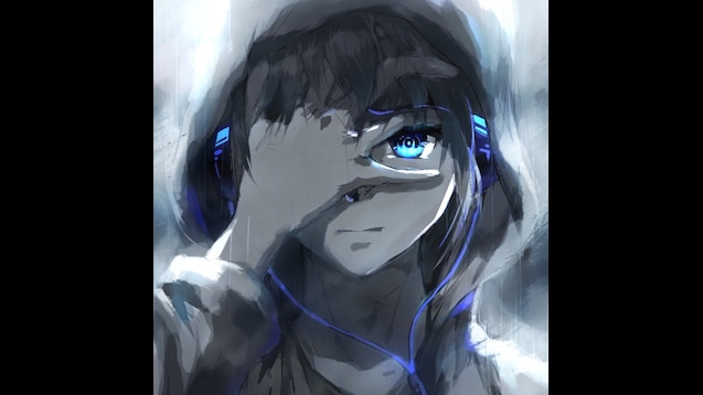 Steam Workshop::Anime Boy Blue Hoodie by NaniCBRO
