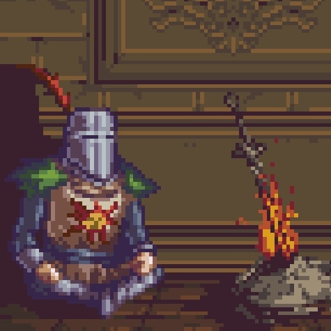 Dark Souls Pixel Bonfire