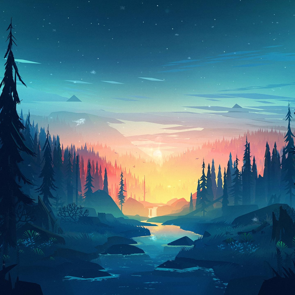 Firewatch Forest
