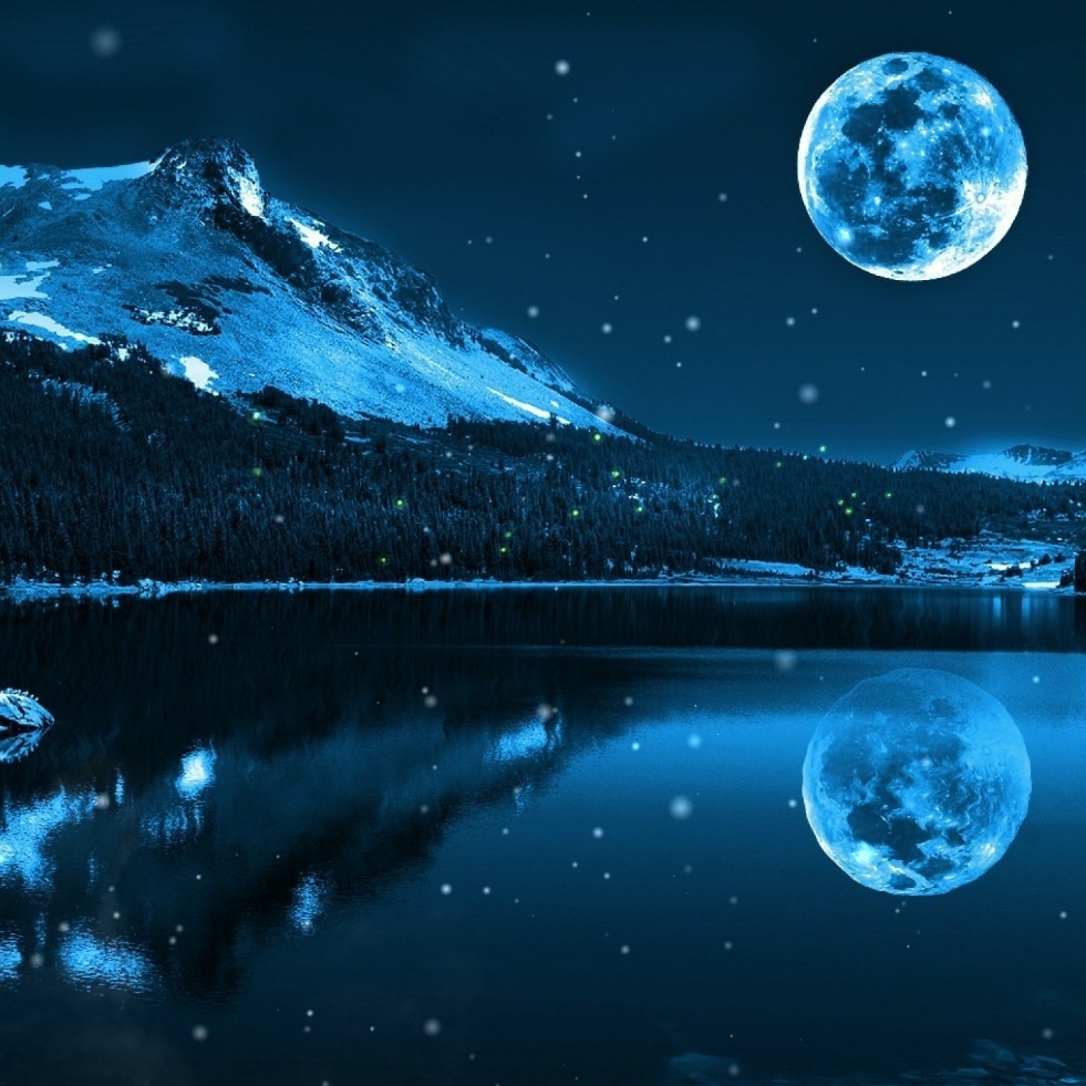 Landscape, Blue Moon [interactive]