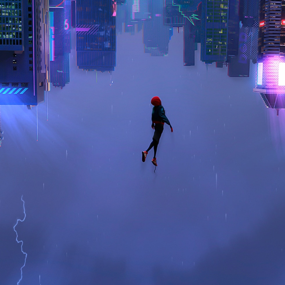 Spiderman Verse Miles Morales Jump.