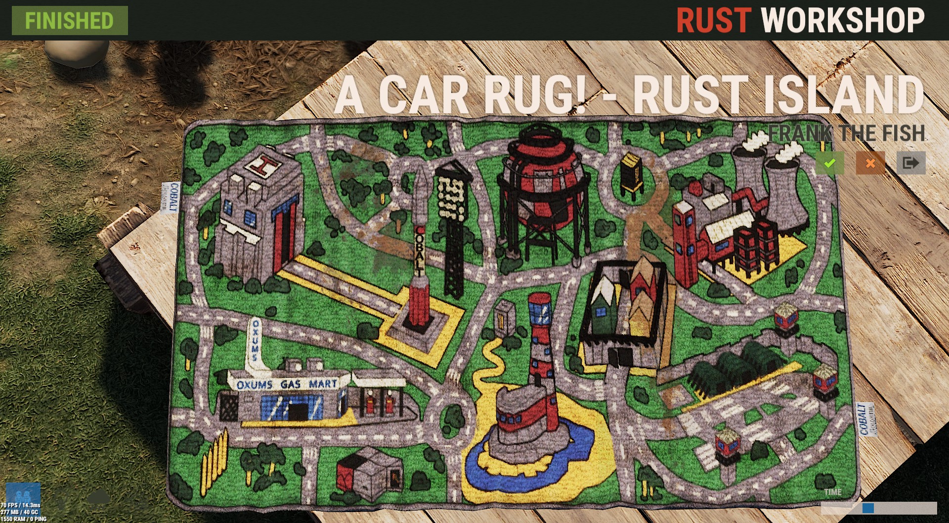 Rust Island Car Rug screenshot 1