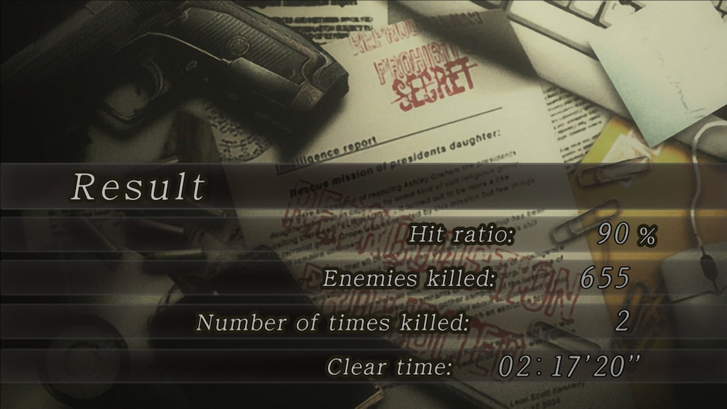 Steam Community :: Screenshot :: speedrun for fun xD 21 passage of re4  completed