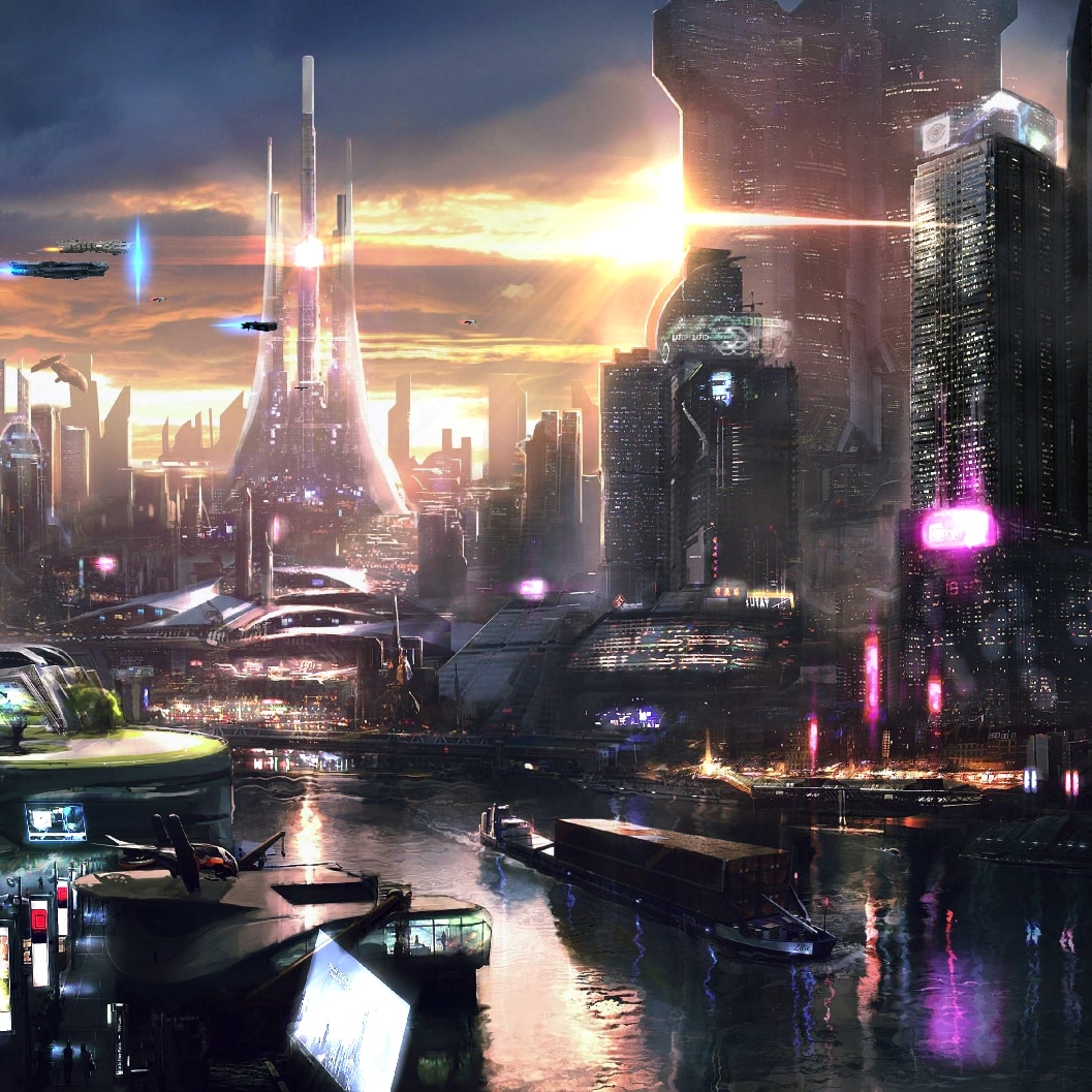 4K动态科幻城市