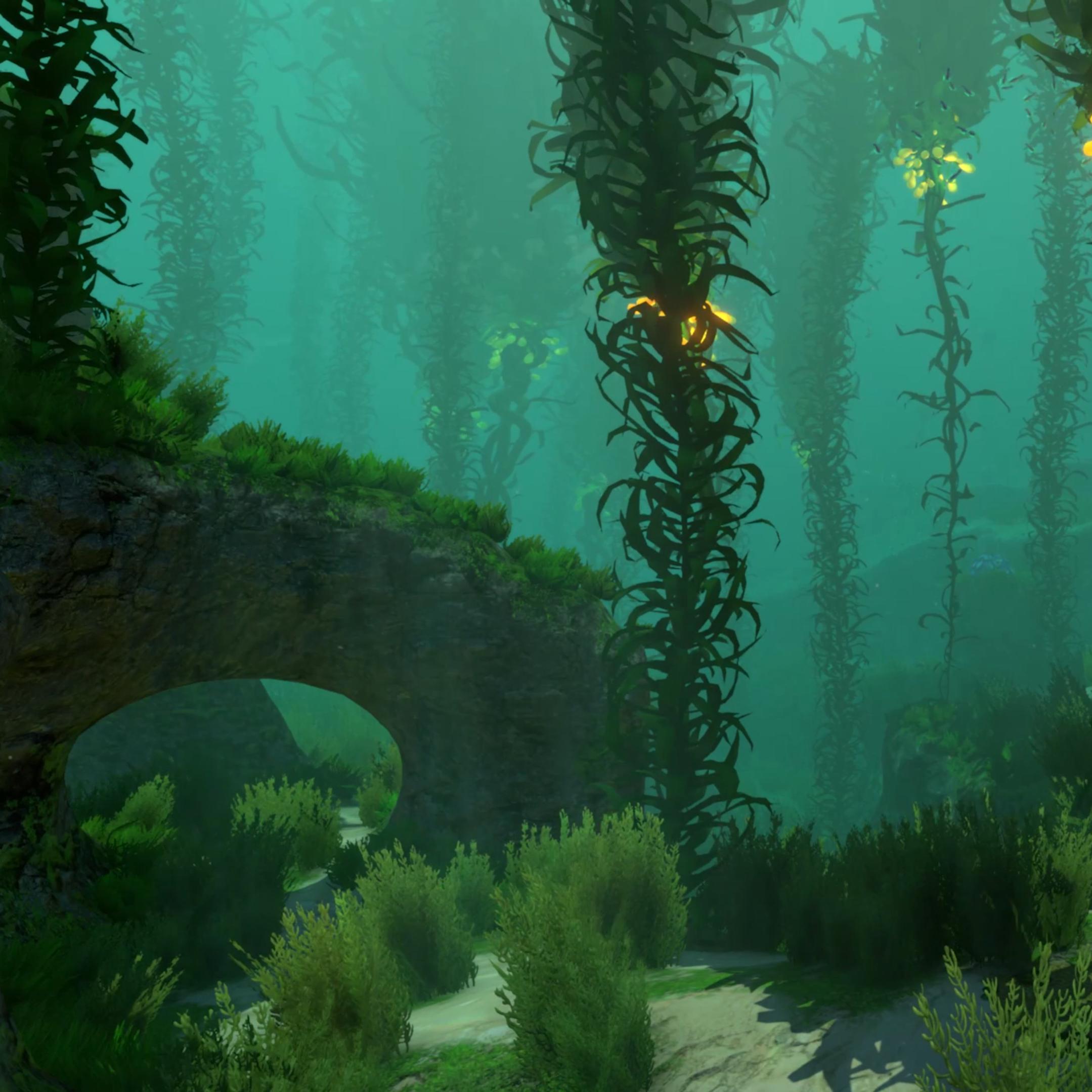 Steam Workshop::The Glowing Kelp Forest - Subnautica - 1440p