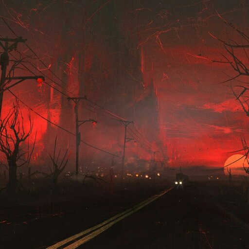 Steam Workshop::CyberPunk [Horror Road Fire] 1080 animated
