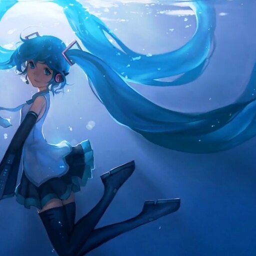 Anime girl online underwater