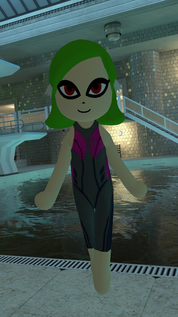 Steam 社区 截图 A Mii Character Based Off Gardevoir From Pokemon Wearing A Competition Swimsuit Nuff Said