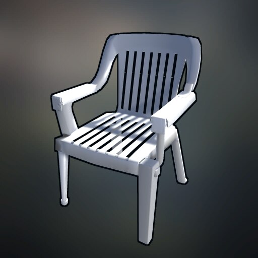 Steam Workshop::White Plastic Garden Chair