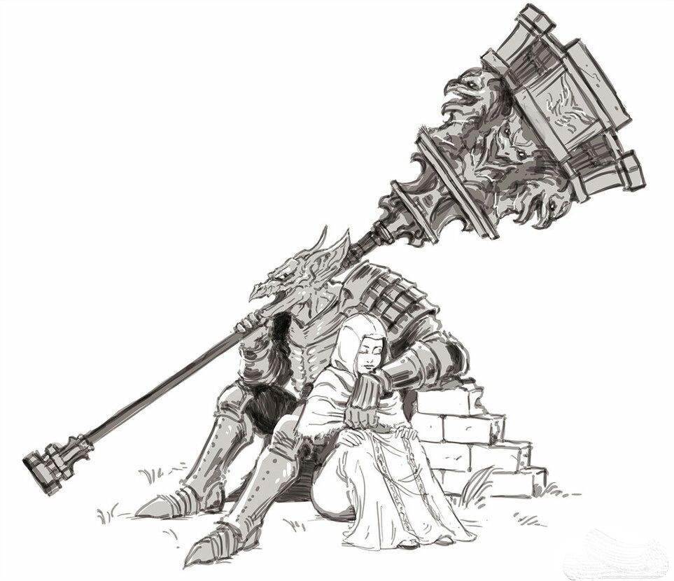 Дарк соулс 3 рисунок