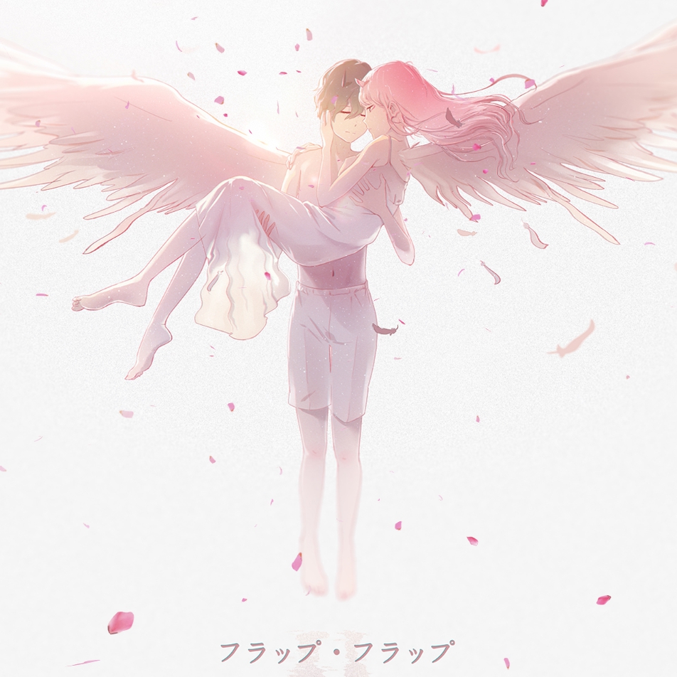 Hd Wallpaper Darling In The Franxx Hiro X Zero Two Romance Crying Profile View Wallpaper Flare