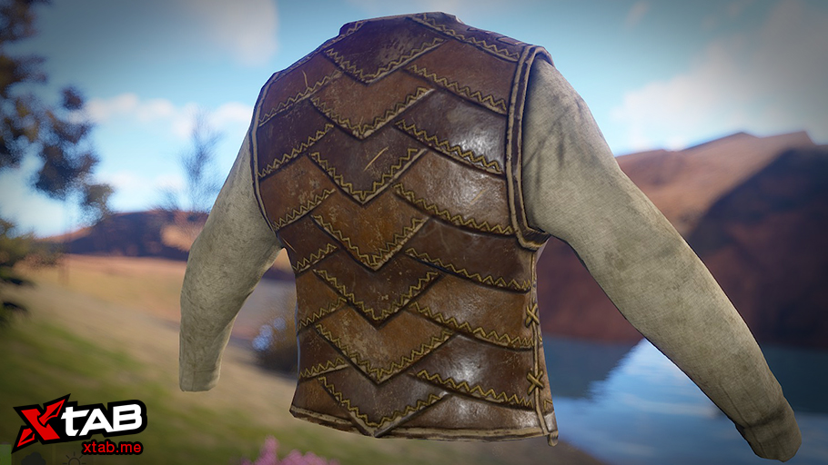 Burlap and Leather Vest thumbnail 5