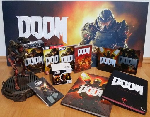Doom collection. Doom Eternal коллекционка. Doom 2016 коллекционное издание. Коллекционка Doom 2016. Коллекционное издание Doom 4.