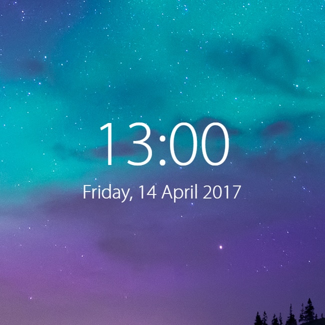 Clock with date (24h or 12h)
