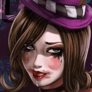 Borderlands - Moxxi Mirror screen+SFW+Normal+big belly+eye roll/blink Ver. [Animated]