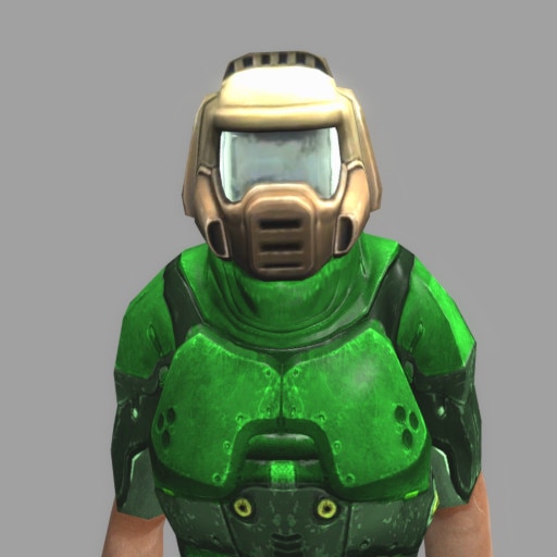 Doomguy Helmet Transparent / I made almost all the hud faces, but give ...