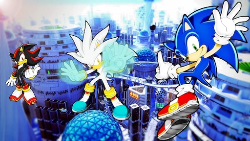 ArtStation - Sonic, Shadow, Silver fight A.B.