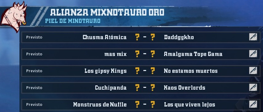 Liga Alianza Mixnotauro 1 - División CUERNO de ORO / Jornada 4 - hasta el domingo 24 de Marzo BA190AC4F5F19B56FF214C22B7DAD13242B20B0C