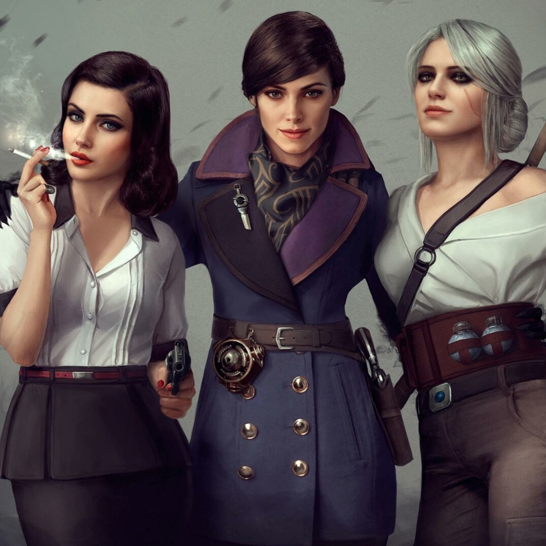 Crossover Girls (Bioshock + Dishonored + Witcher)