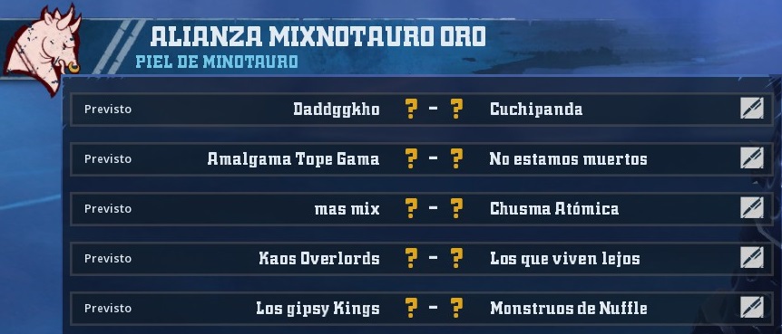 Liga Alianza Mixnotauro 1 - División CUERNO de ORO / Jornada 5 - hasta el domingo 7 de Abril 648FCBDB24F3034F6AF92757FF7B3A6EAC3937E7