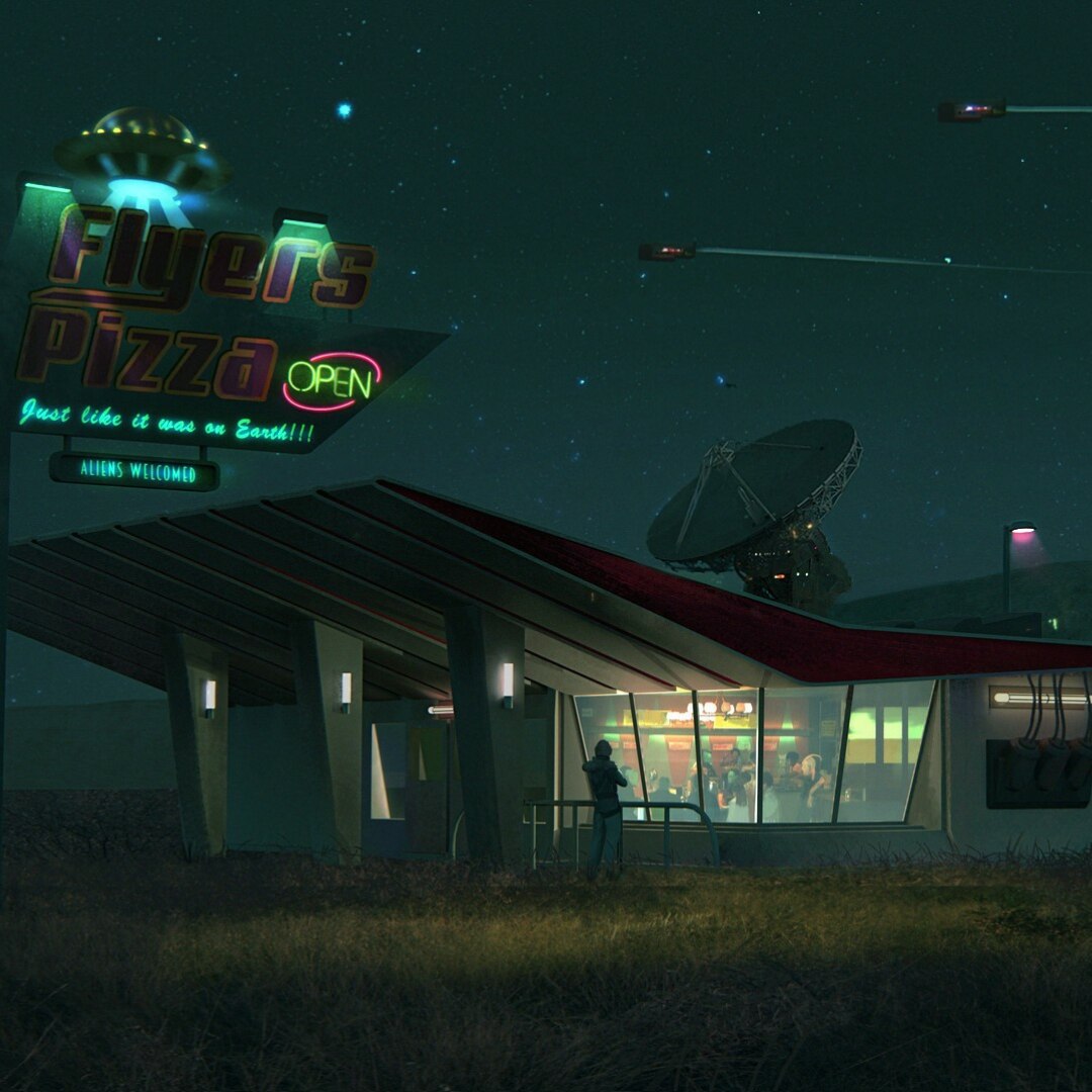 Flyers Pizza - A Retro Diner