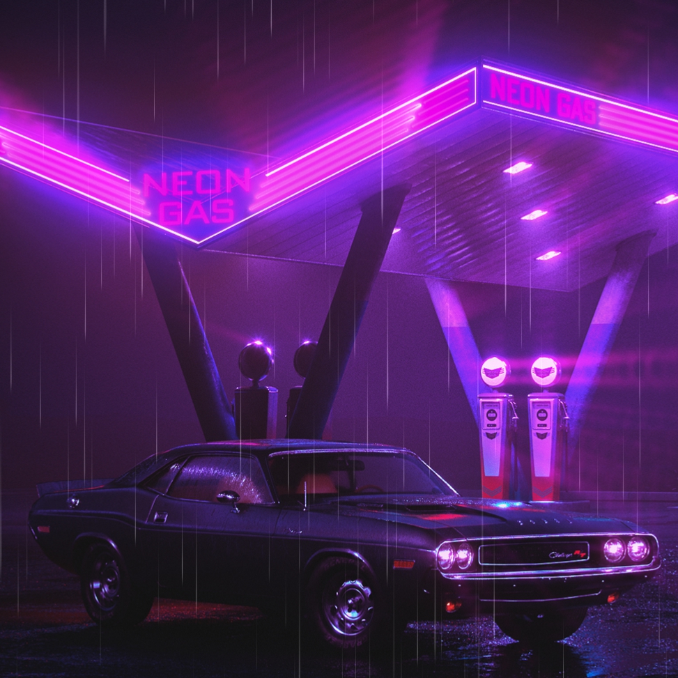 Dodge challenger neon