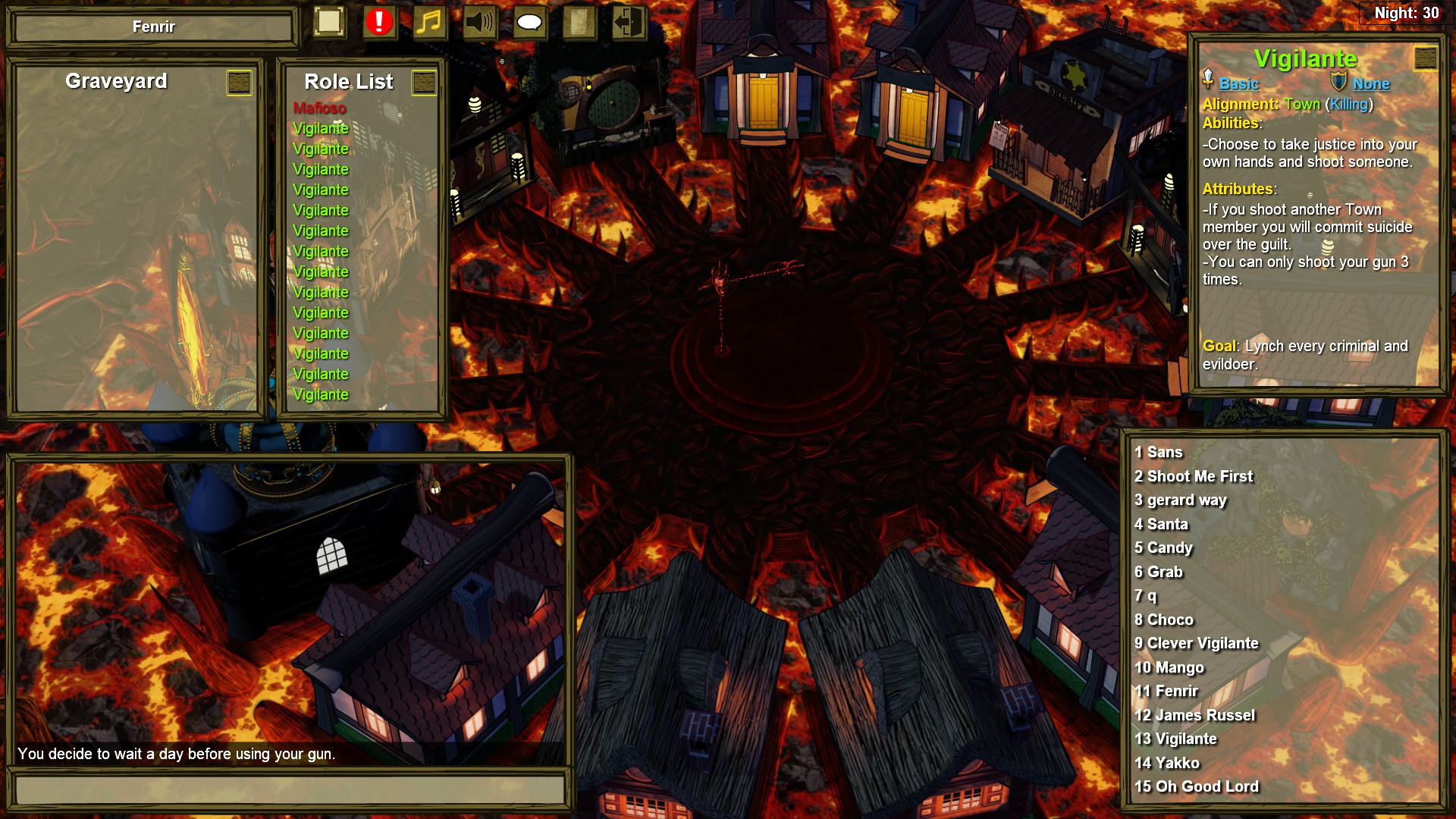 hwo does framer work town of salem