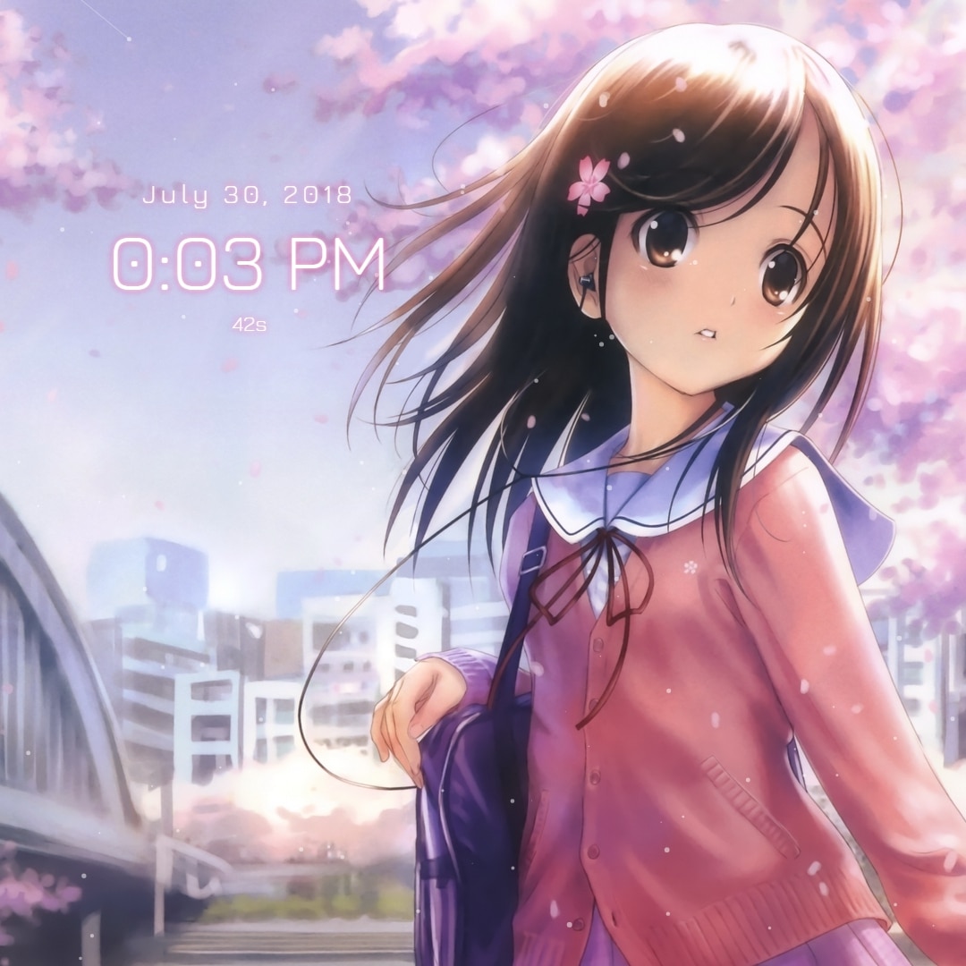 Sakura Clock バラの花びら