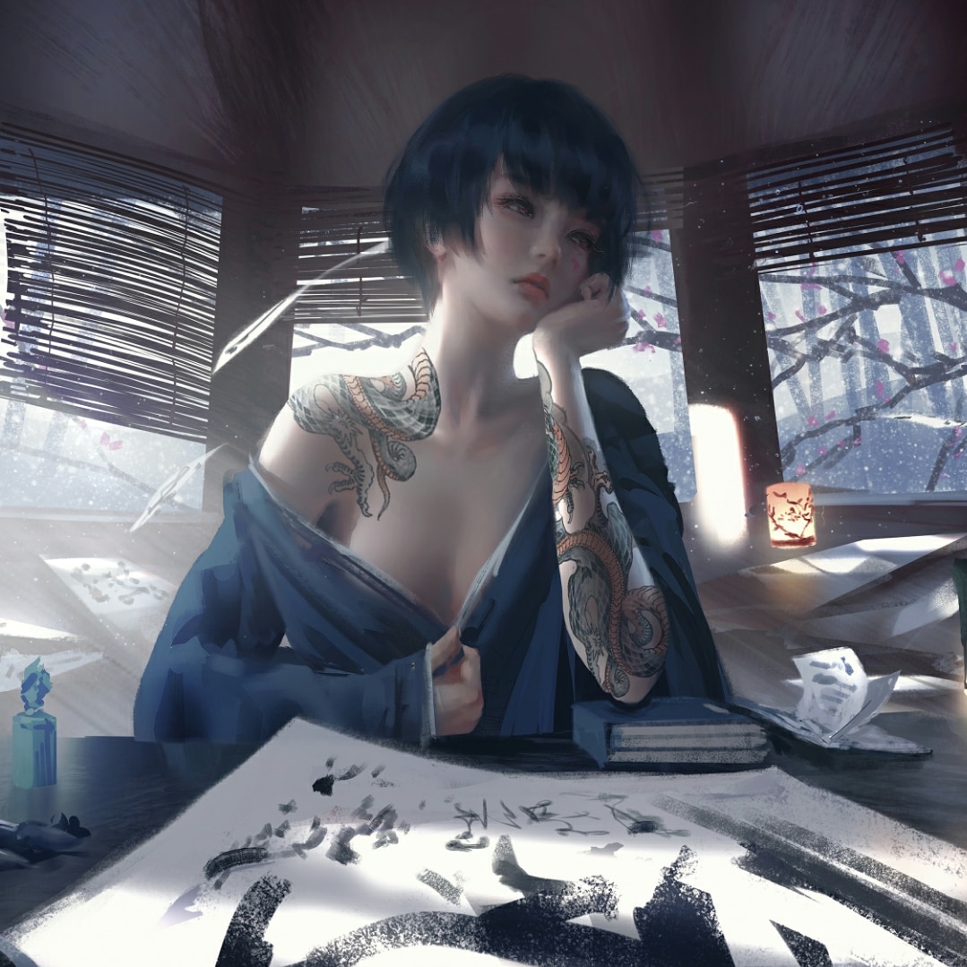 小绿纹身 笼中雀 鬼刀